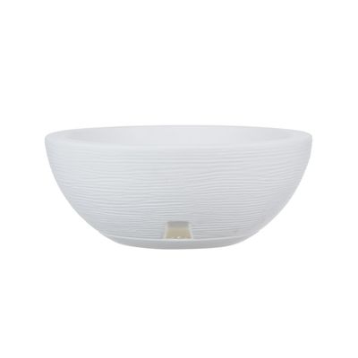 Imagen 2 del producto MACETERO BLANCO BOWL 13CM ALTO CON PLATO