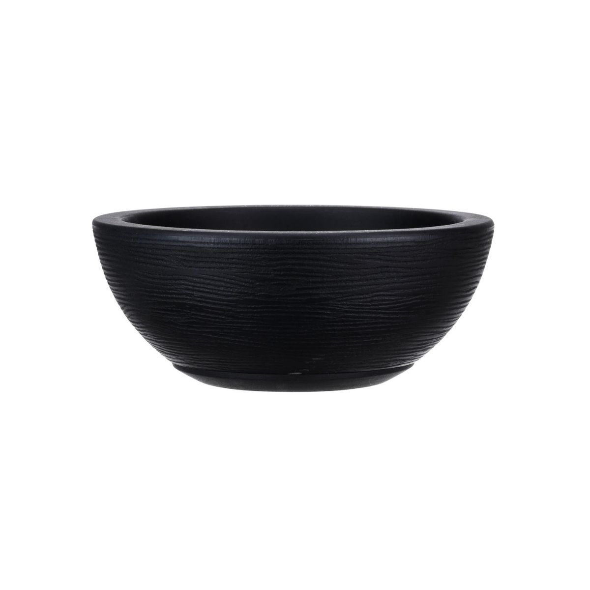 FLORIDIS - MACETERO FLORIDIS NEGRO BOWL 13CM ALTO CON PLATO