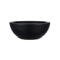 MACETERO NEGRO BOWL 13CM ALTO CON PLATO