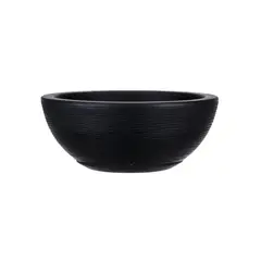 FLORIDIS - MACETERO NEGRO BOWL 13CM ALTO CON PLATO