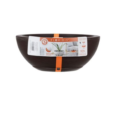 Imagen 2 del producto MACETERO MARRON BOWL 13CM ALTO CON PLATO