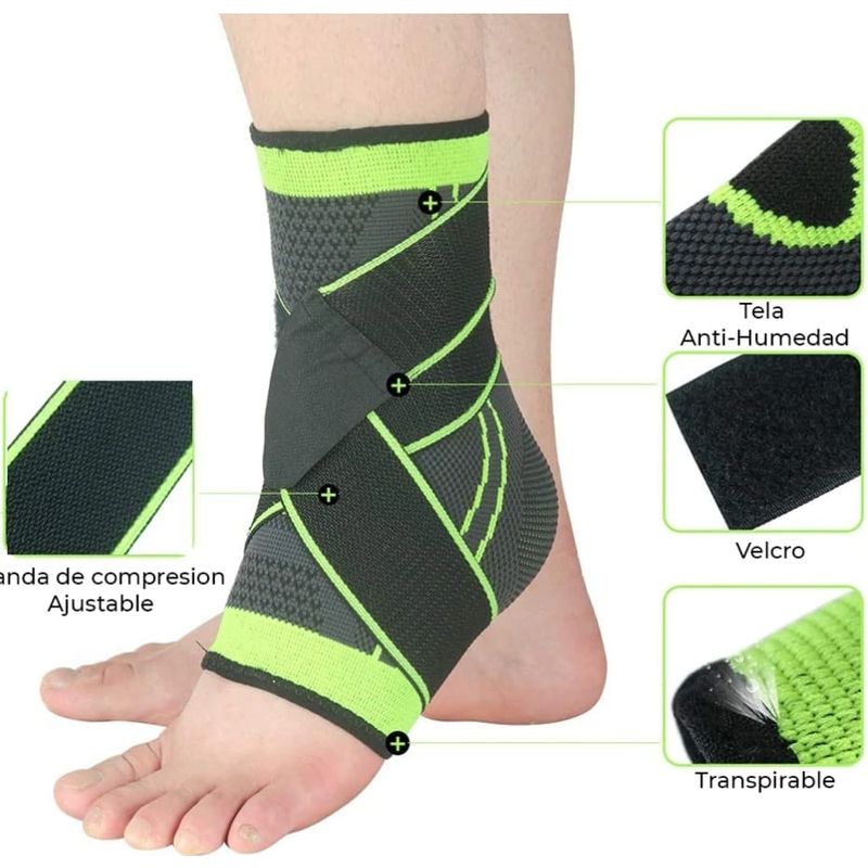 GENERICO - Venda De Soporte Deportivo Para Tobillo Ajustable