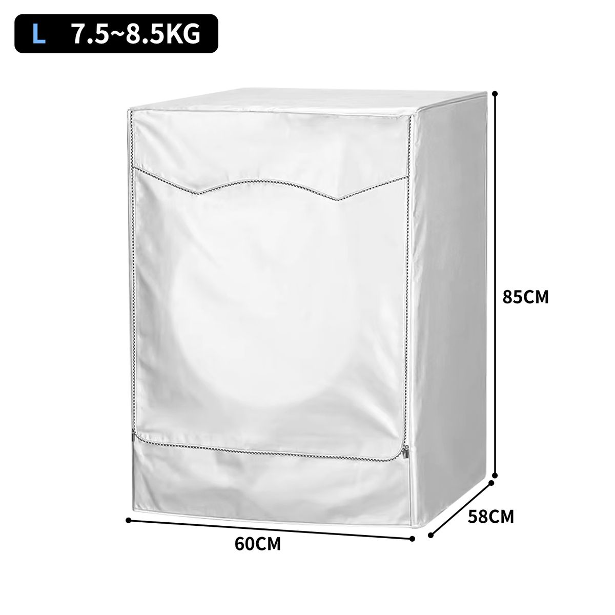 REBONEC - Funda Lavadora Carga Impermeable Frontal Cobertor Talla L 58x60x85cm