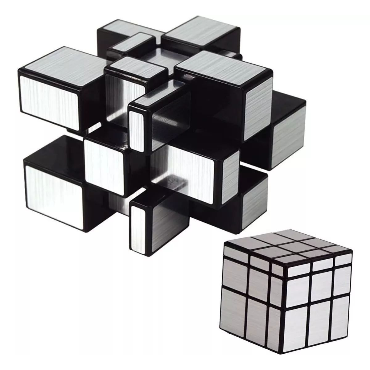 KUANGYE - Cubo Mirror Plata Colección Hermoso Espejo