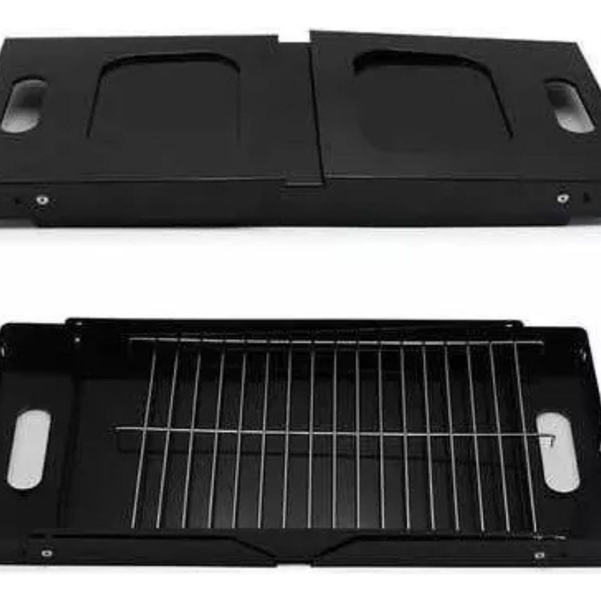 IMPORTCLICK - Mini Parrilla Carbón Portátil Asado 47x22x22.5 CM - Negro