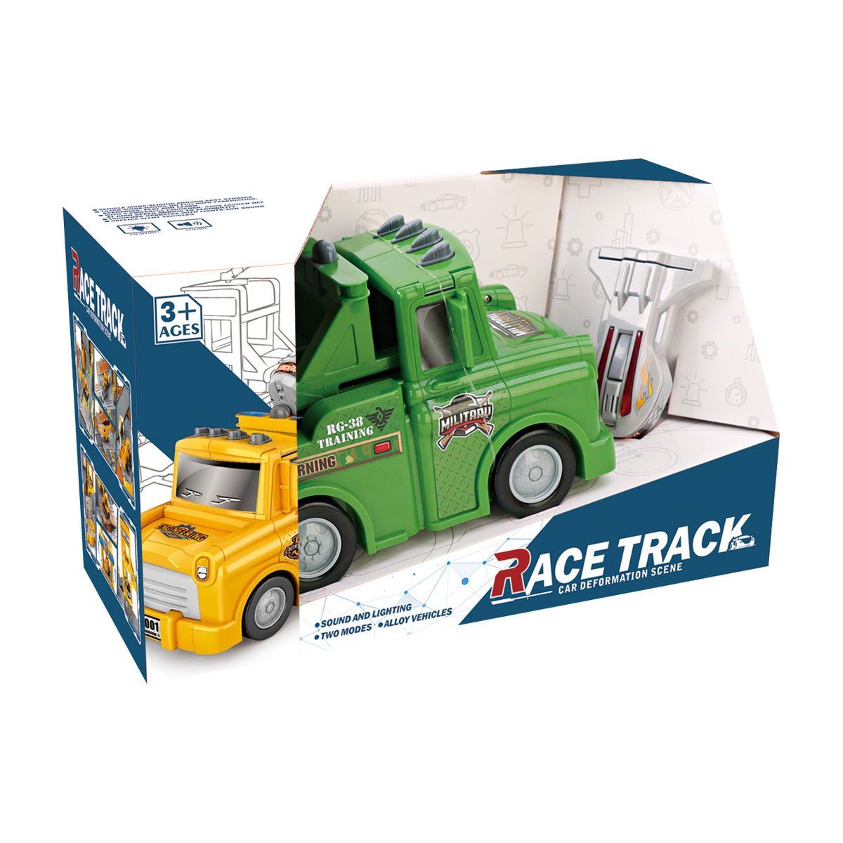 MAGNETICS - Camión Militar Transformable a Pista