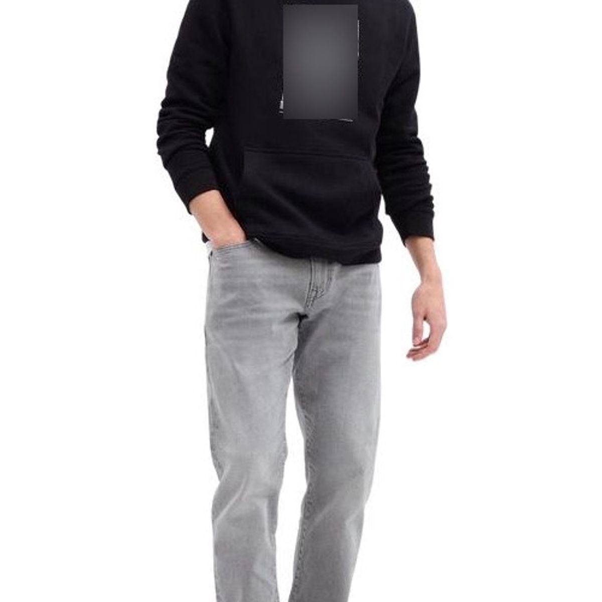 GAP - Jeans Straight Grey Wash Hombre Gris