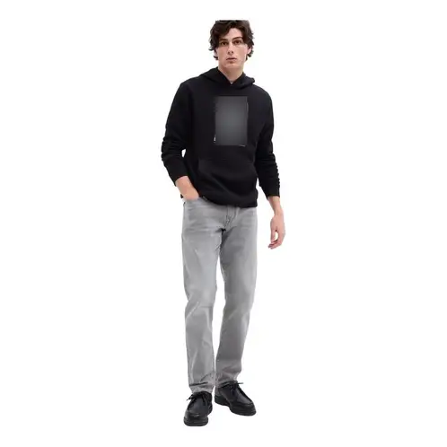 GAP - Jeans Straight Grey Wash Hombre Gris