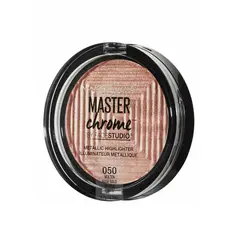 MAYBELLINE - Iluminador Master Chrome Rose Gold / Cosmetic.