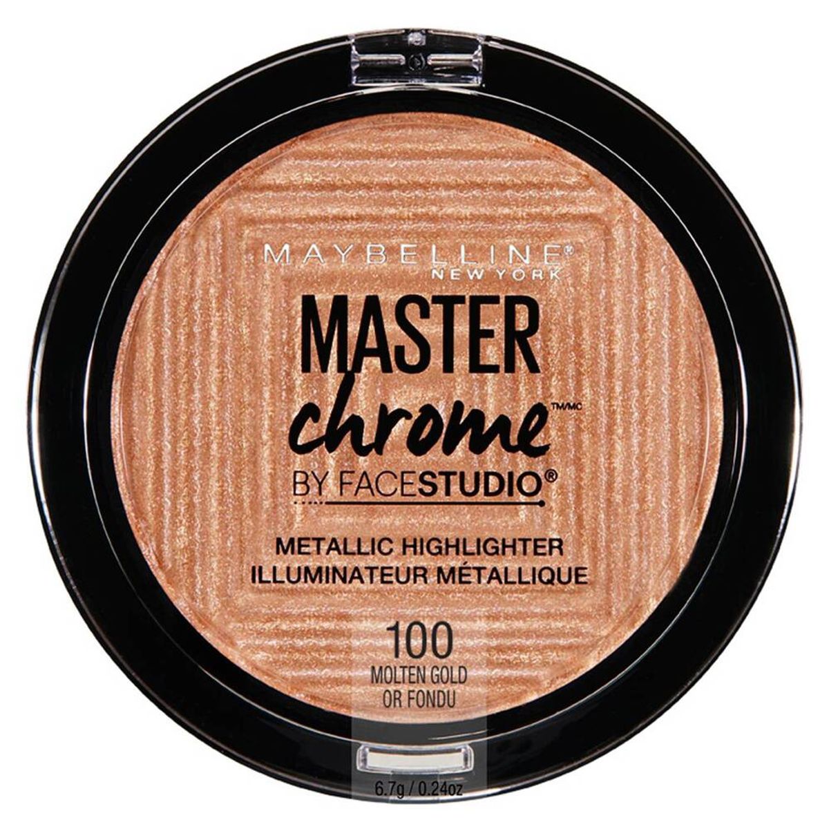MAYBELLINE - Iluminador Master Chrome Molten Gold Maybelline / Cosmetic.