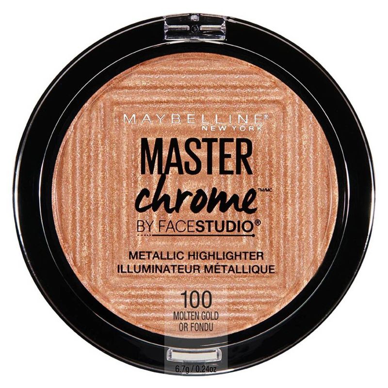 MAYBELLINE - Iluminador Master Chrome Molten Gold Maybelline / Cosmetic.