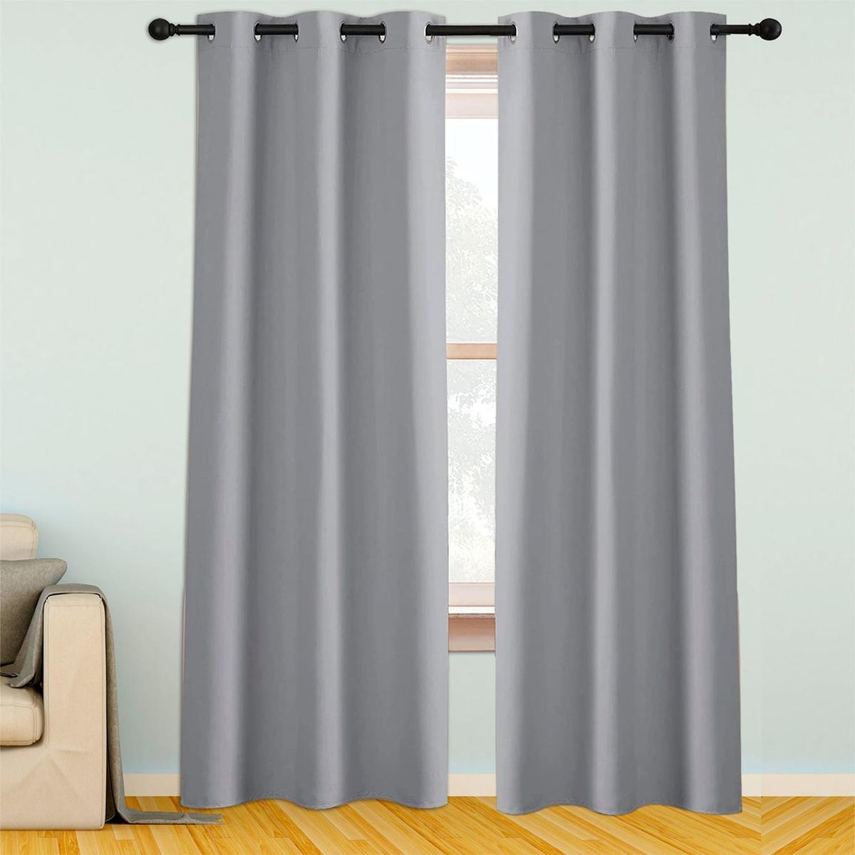 CASATUA - Cortina Semi Blackout Casatua Aislante - Gris - Talla única