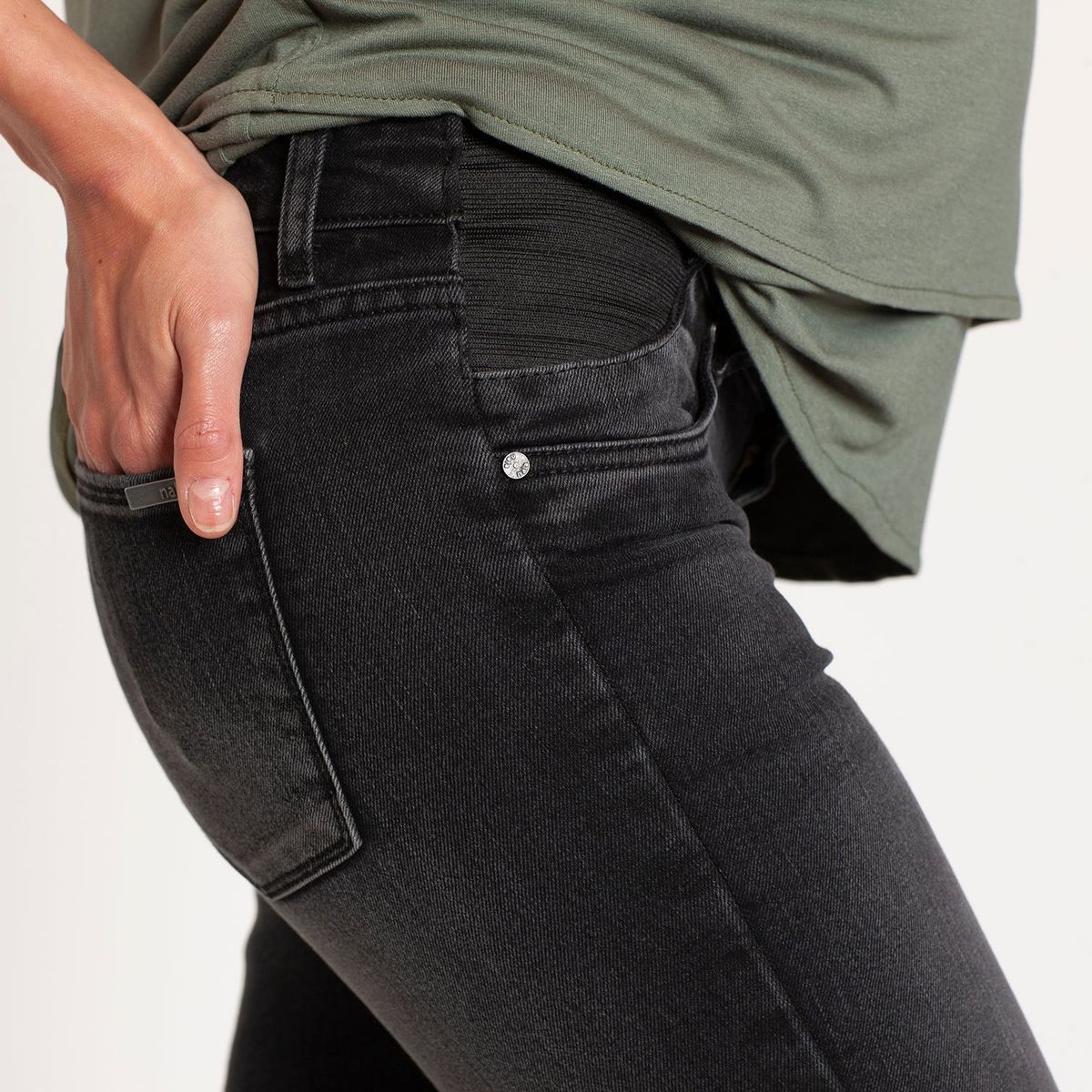 NALA - Jeans Maternal Clara Negro Nala Maternity