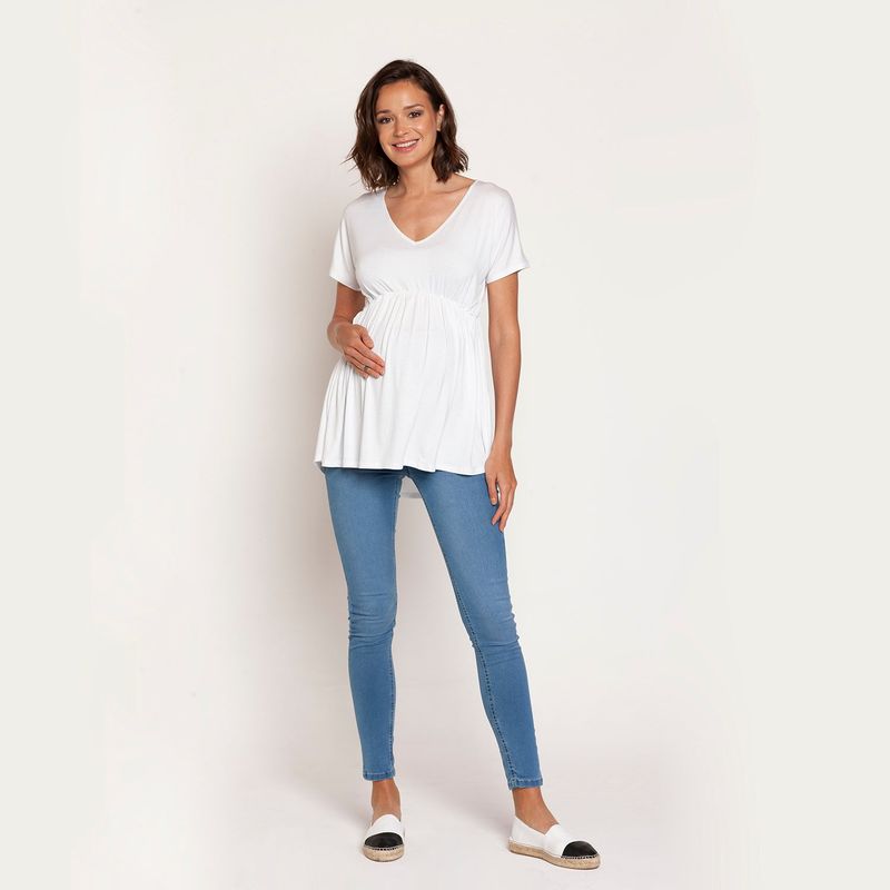NALA - Jeans maternal Loreto Celeste Nala Maternity