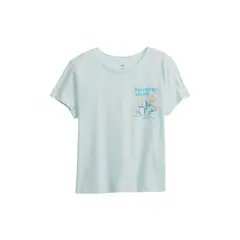 GAP - Polera Manga Corta Gráfica Celeste