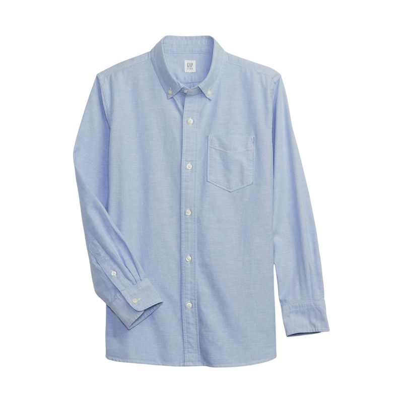 GAP - Camisa Denim Denim Azul_.