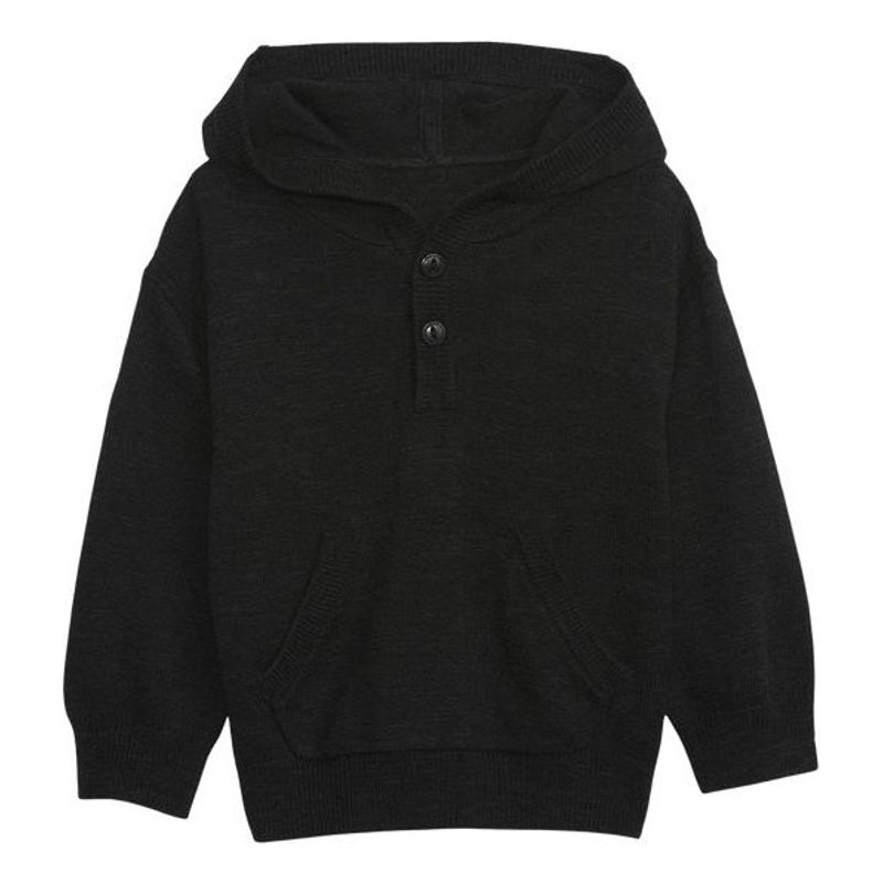 GAP - Chaleco Con Gorro Negro GAP