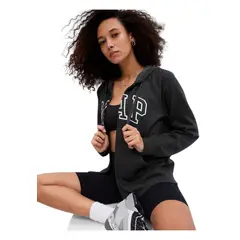 GAP - Polerón Logo Con Cierre Gris