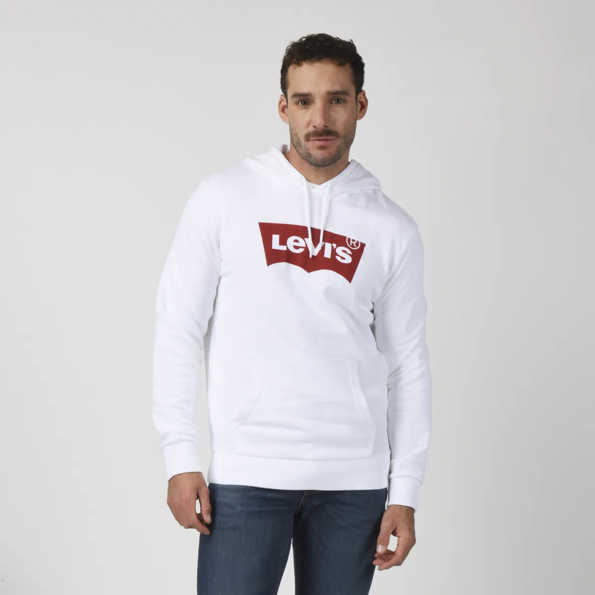 LEVIS - Polerón Hombre Regular Fit Hoodie Blanco Levis