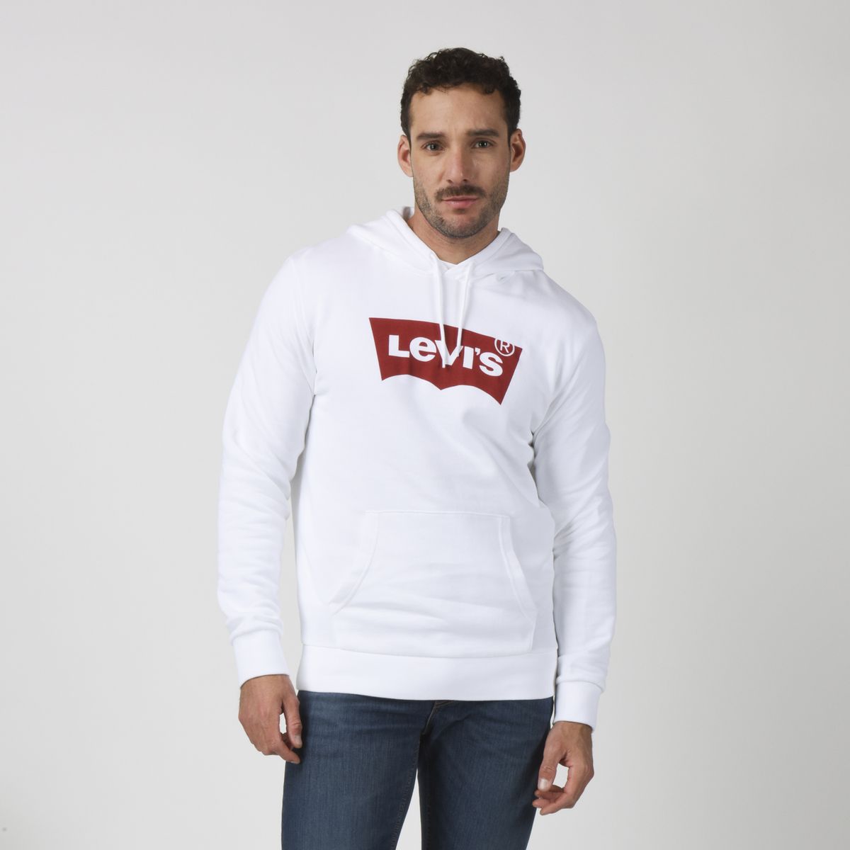 LEVIS - Polerón Hombre Regular Fit Hoodie Blanco Levis