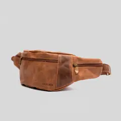 TRAUKO - Banano Unisex Cuero Café Catalan