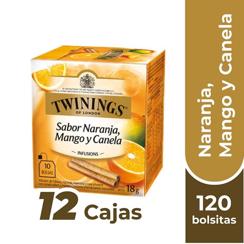 TWININGS - Twinings Té Naranja / Mango / Canela x120 Bolsitas TWININGS