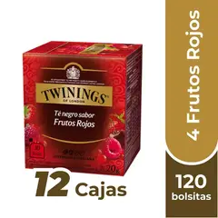 TWININGS - Té 4 Frutos Rojos x120 Bolsitas
