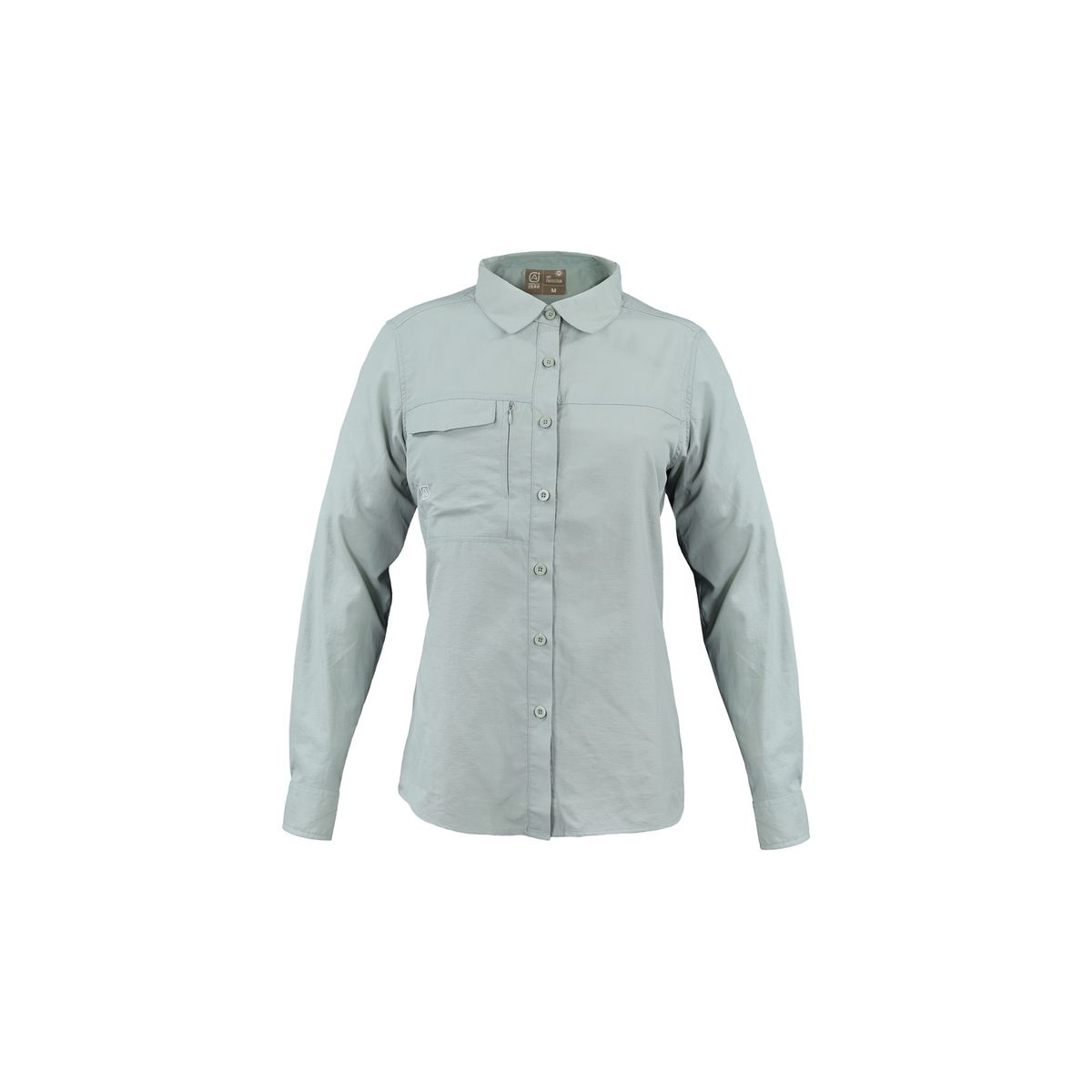 ABSOLUTE ZERO - Blusa Manga Larga Outdoor Cuello camisero Mujer verde W2100 ABSOLUTE ZERO