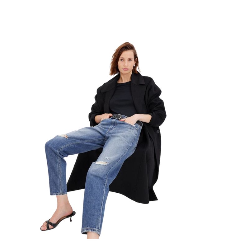 GAP - Jeans Barrel High Rise Washwell Azul GAP