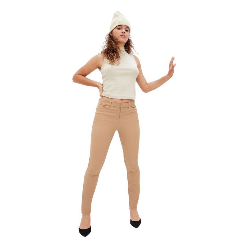 GAP - Pantalon Skinny Ankle Café GAP