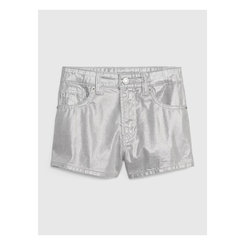 GAP - Short Denim Metálico Gris GAP