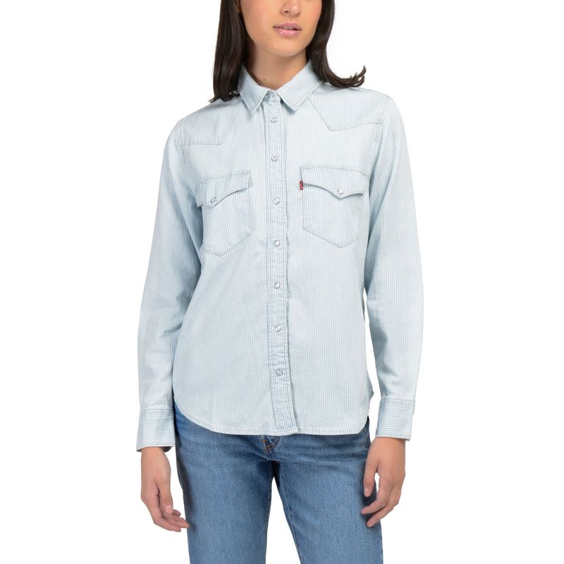 Levis 501 Mujer Camisa Western Levi's Para Mujer Estilo Vaquero