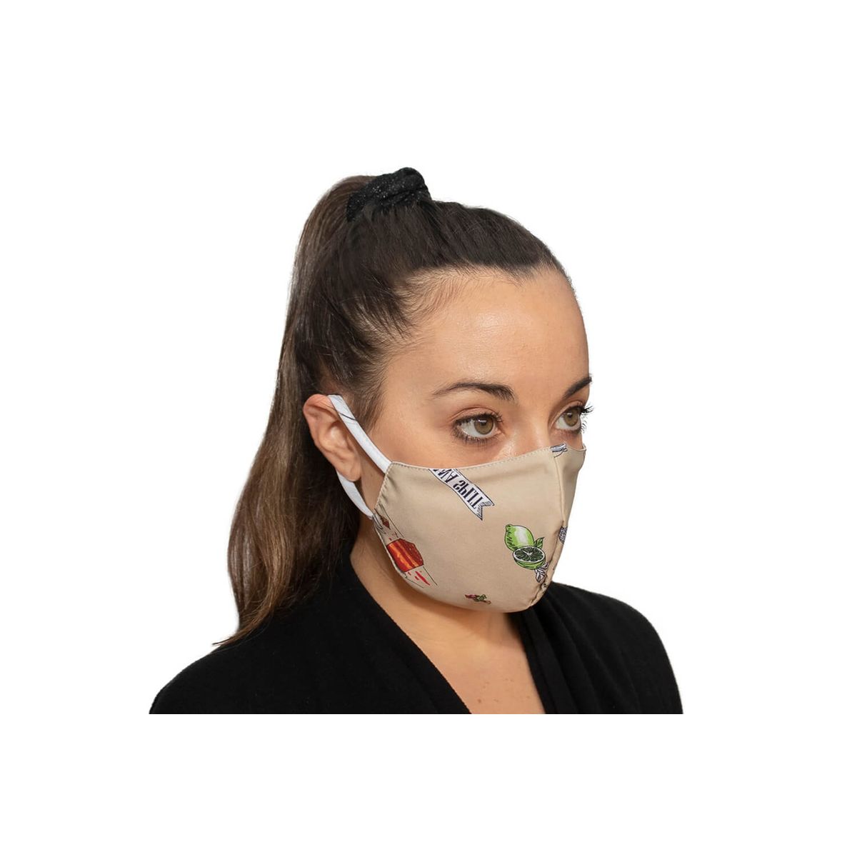 MIKE'S - Mascarilla Antifluido Lavable Mike's Juice Sundaes Beige MIKE'S