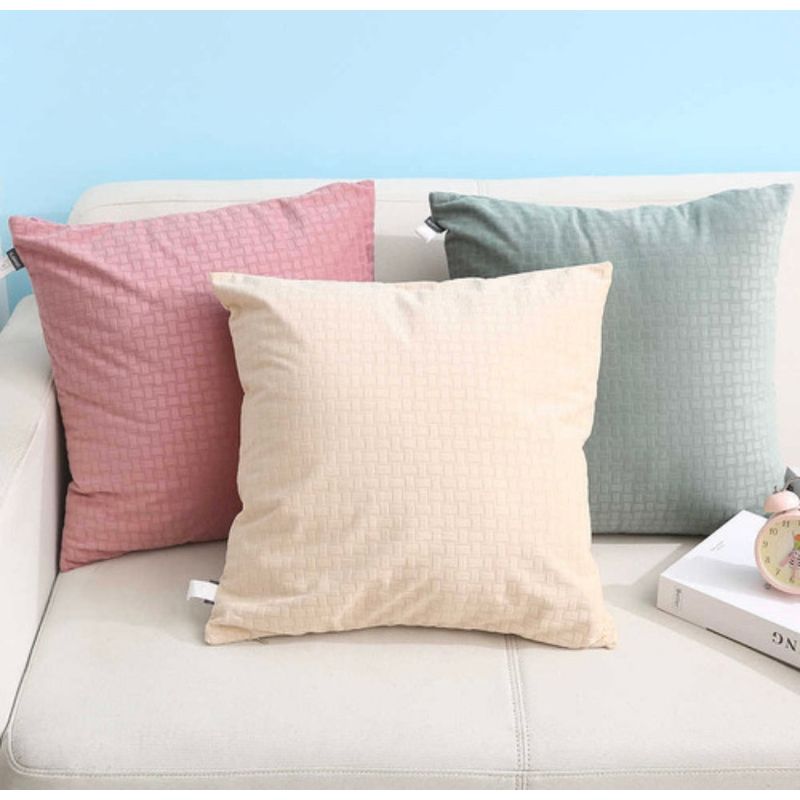 GENERICO - Cojin Cuadrado Decorativo Beige