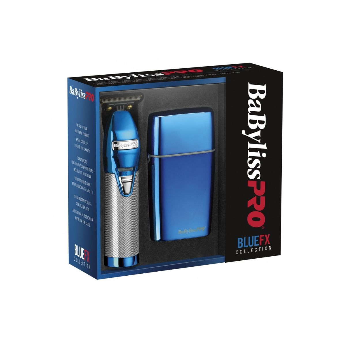 BABYLISS PRO - Kit Máquina Trimmer B787 Shaver FX02 Azul BabylissPRO