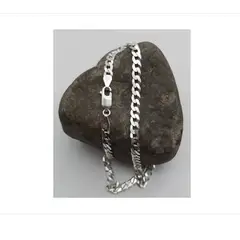 GENERICO - Collar Plata Fina Italiana 925 - Cadena Hombre Grumet 5 mm