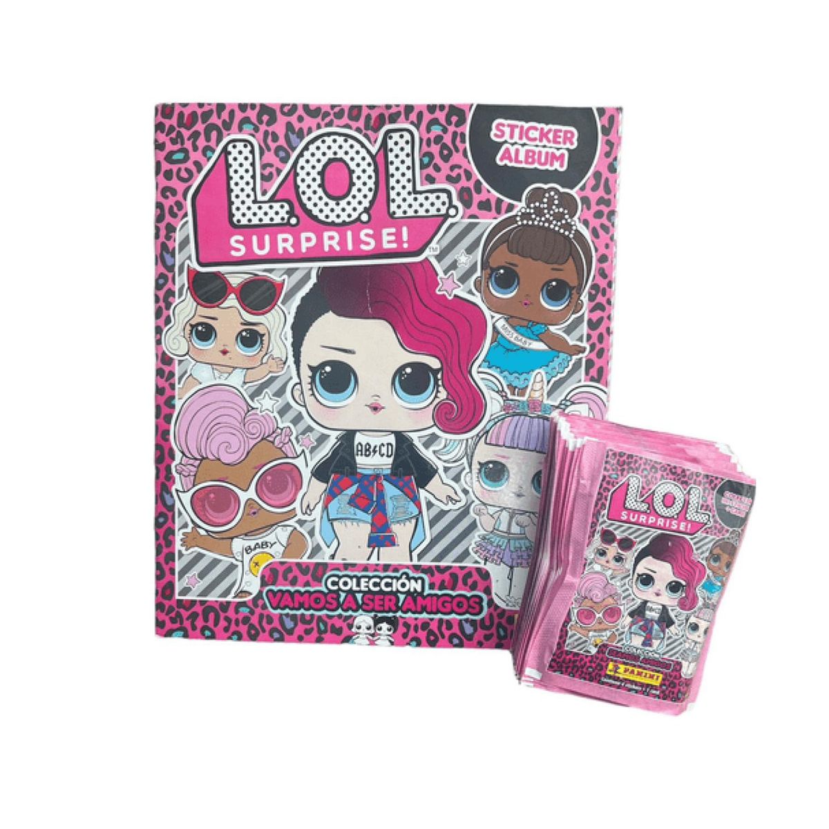 PANINI EDICIONES - ÁLBUM L.O.L SURPRISE (INCLUYE 1 ÁLBUM TAPA BLANDA +100 SOBRES)
