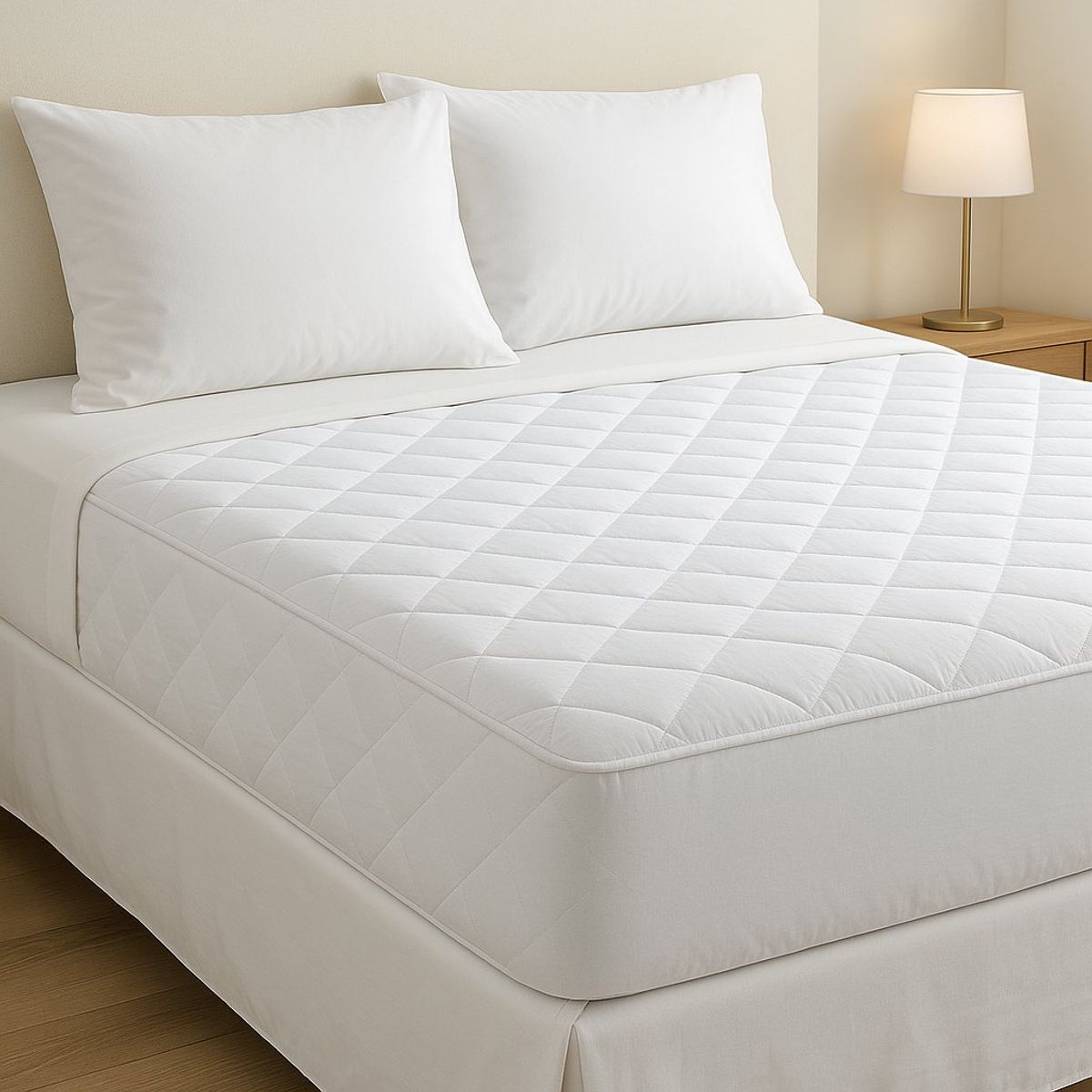 ANNGEBUT - Protector de Colchón Impermeable Liviano