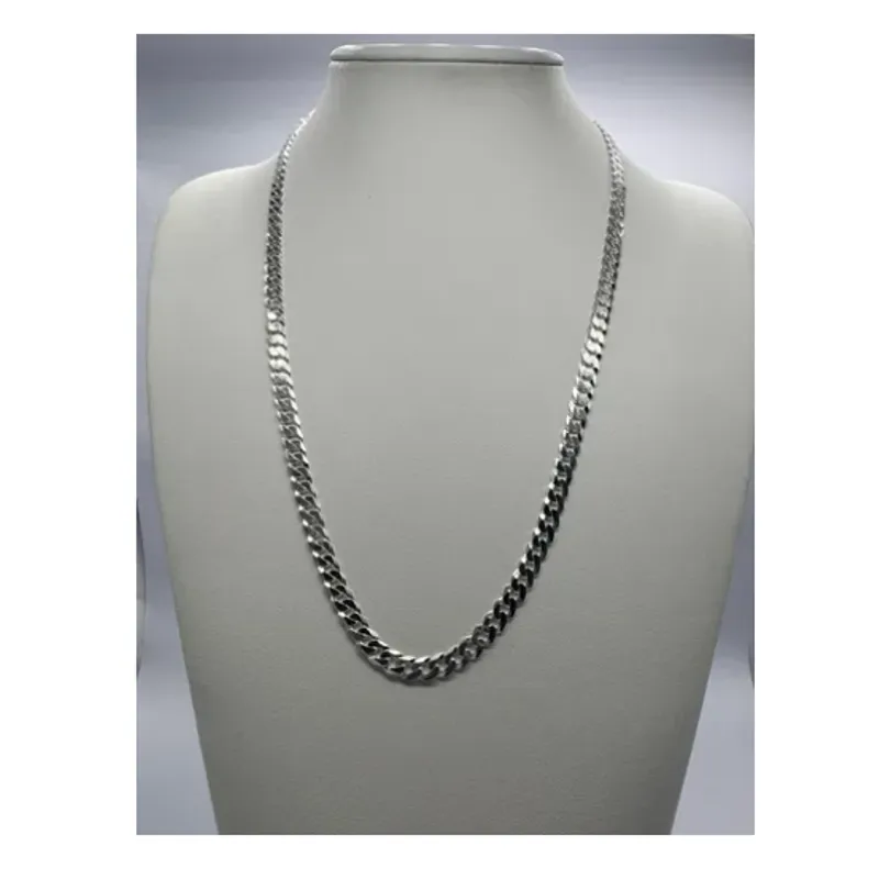 GENERICO - Collar Cadena Hombre Grumet Plata Fina Italiana 925 - 6 mm