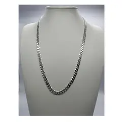 GENERICO - Collar Cadena Hombre Grumet Plata Fina Italiana 925 - 6 mm