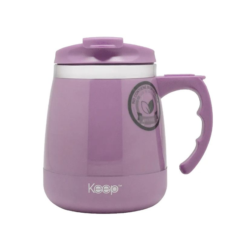 KEEP - TAZA TÉRMICA KEEP INDOOR COLOR VIOLETA 400ML