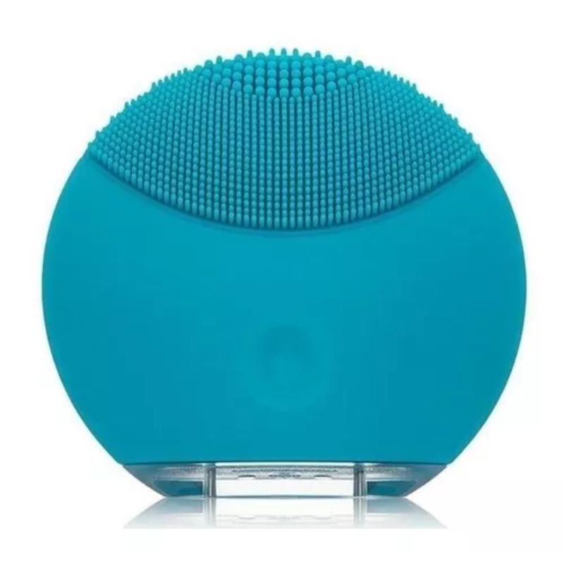 OEM - LIMPIADOR EXFOLIADOR MASAGEADOR FACIAL  RECARGABLE USB TURQUESA.