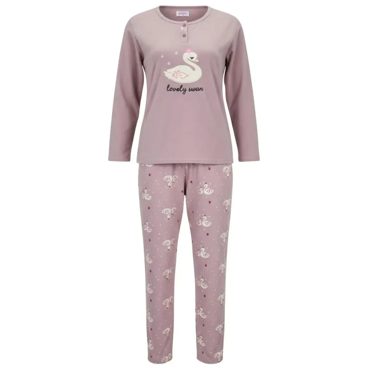 LOOK SHOP - Pijama Mujer Micropolar. Flamenco. Dos Botones 495