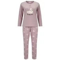 LOOK SHOP - Pijama Mujer Micropolar. Flamenco. Dos Botones 495