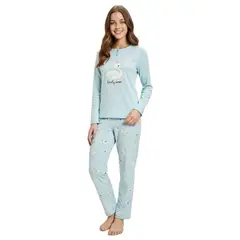 LOOK SHOP - Pijama Mujer Micropolar. Flamenco. Dos Botones 495