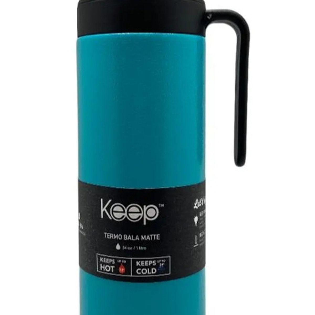 KEEP - KEEP TERMO BALA MATE 1 LT CON PUNTA DOSIFICADORA COLOR TURQUESA