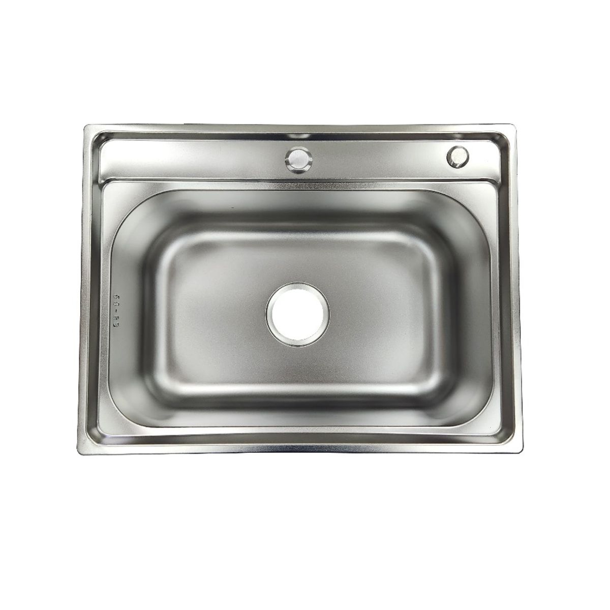 GENERICO - Lavaplatos acero inoxidable 60x45 sobre cubierta