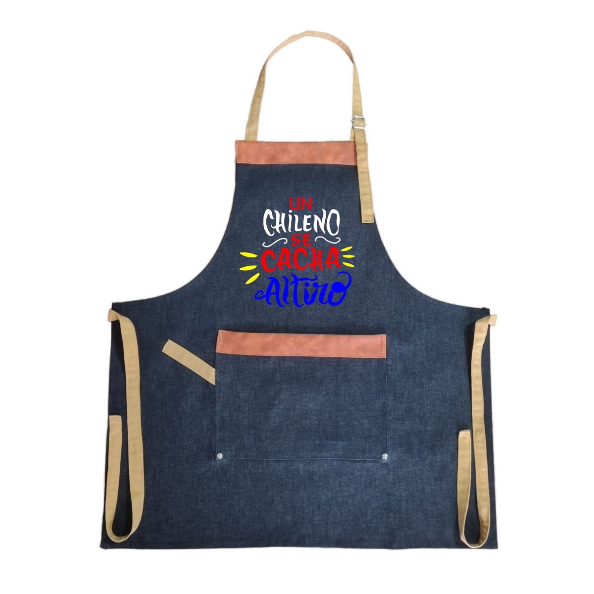 GENERICO - Pechera o Delantal de Mezclilla Bordada