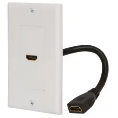 GENERICO - PLACA A MURO 1 PUERTO HDMI, V. 1.4, H/H, 10 CMS