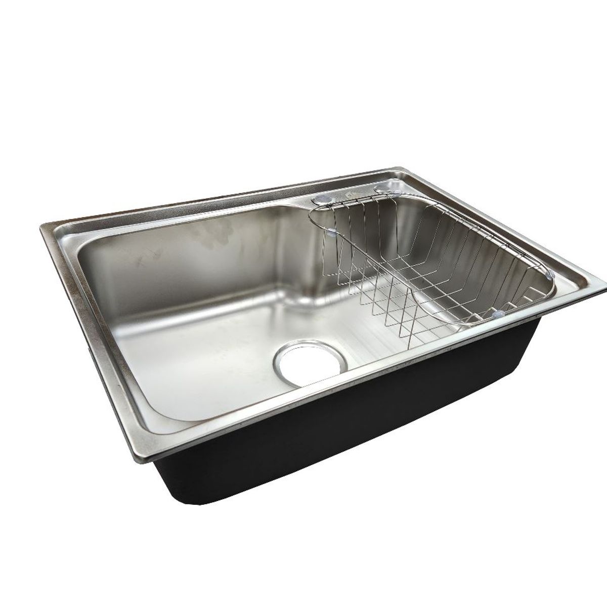 GENERICO - Lavaplatos acero inoxidable 61x43 sobre cubierta